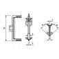 ADI Colt exterior 90° GOLA MONZA orizontal tip C,alb mat